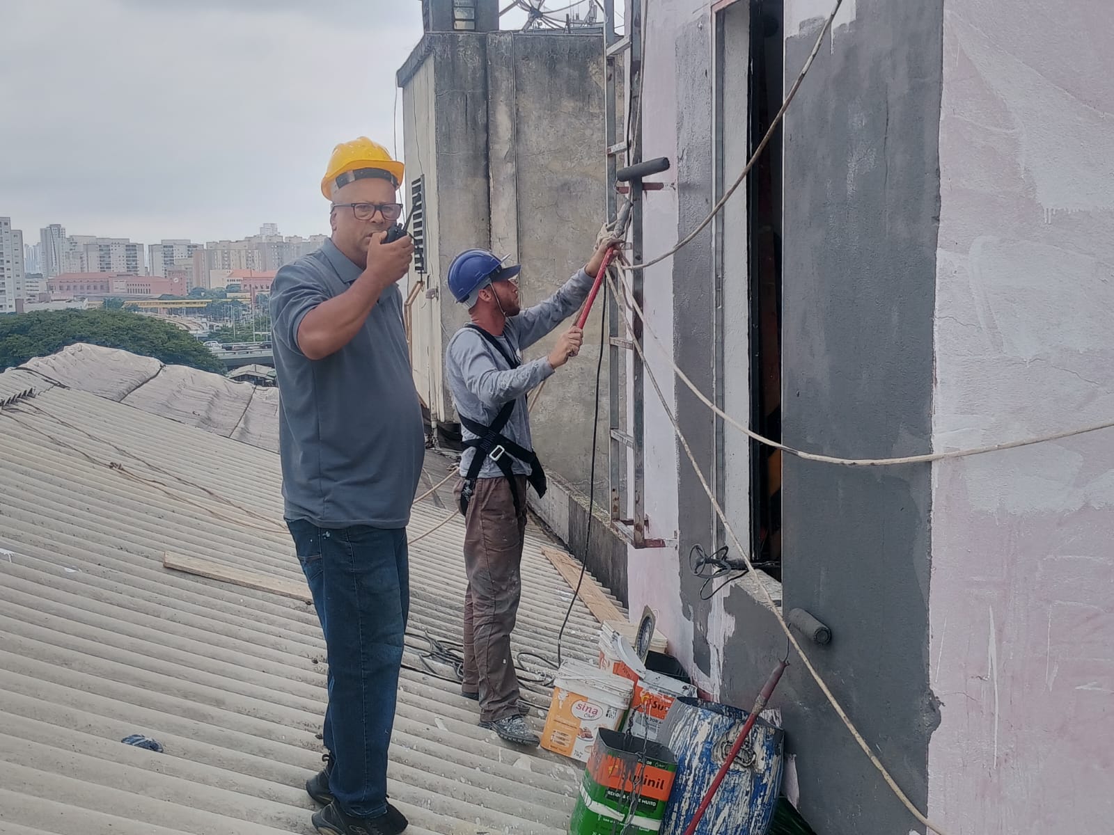 Pintura técnica por rapel